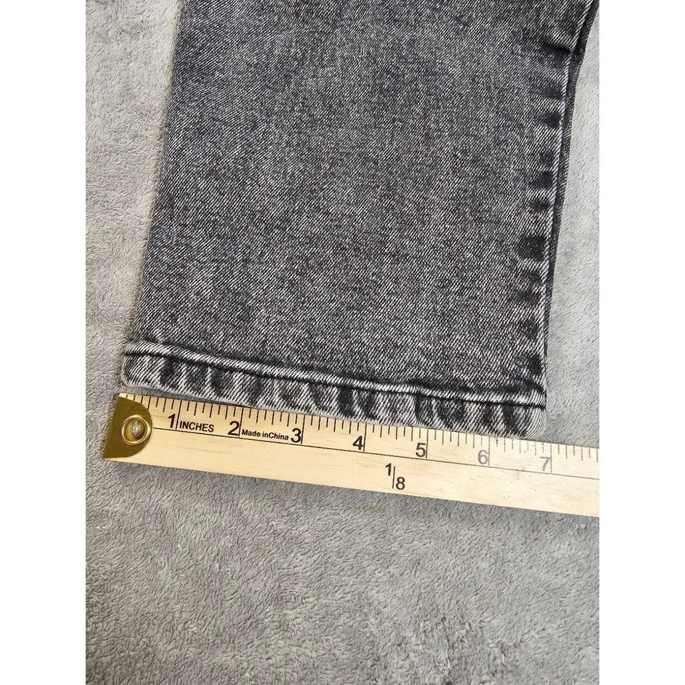 Who What Wear Black Acid-Wash Ankle Crop Jeans - Picture 6 of 7